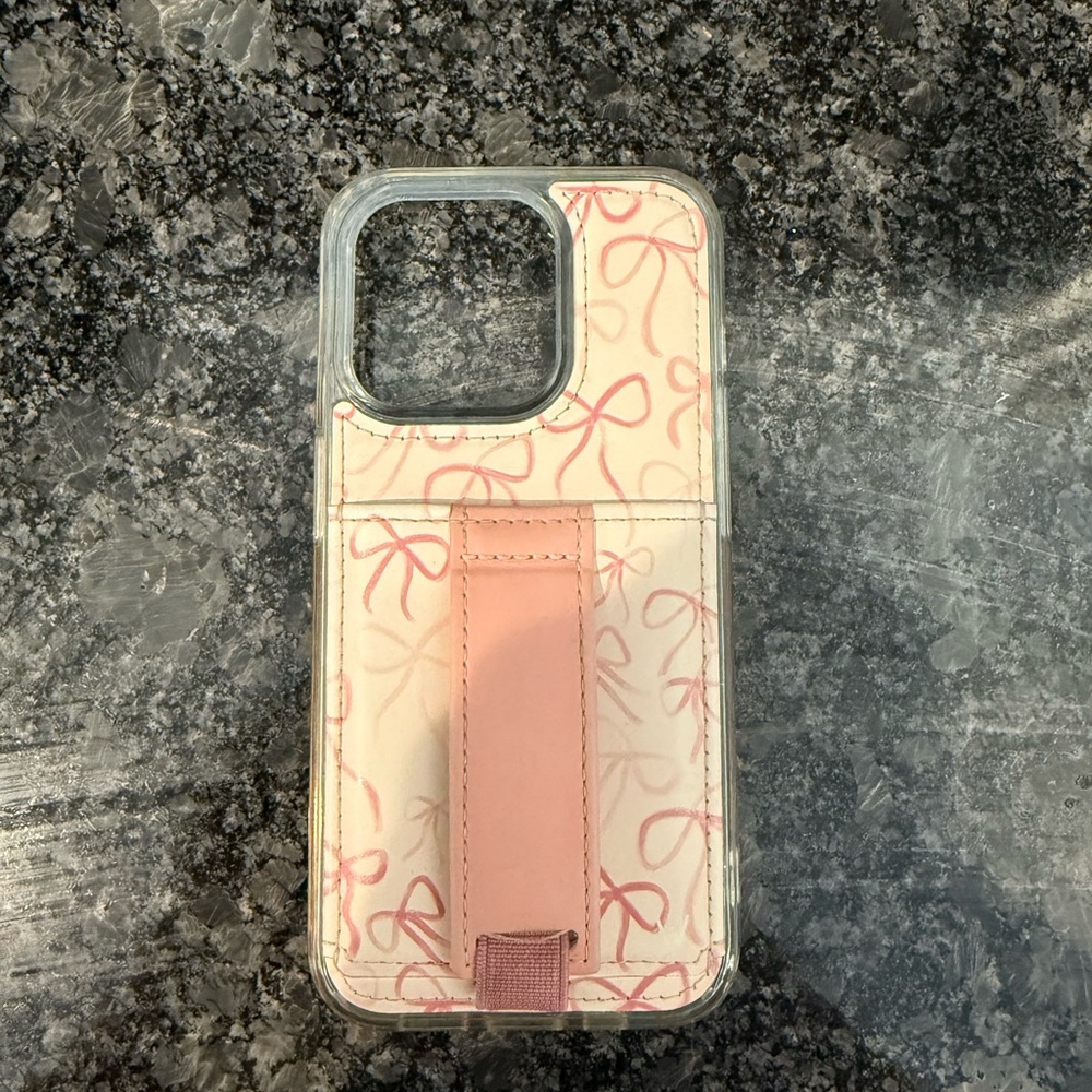 iPhone 15 pro walli case bows
